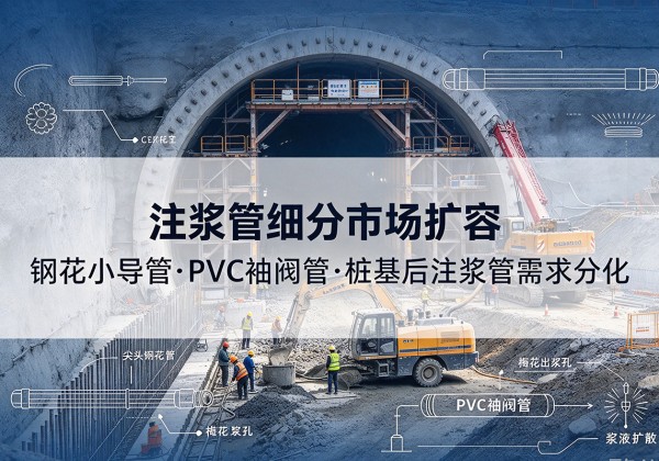 睢县注浆管细分市场扩容，隧道钢花小导管、PVC 袖阀管、桩基后注浆管需求分化